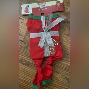 Heart to Tail Holiday Pet Pajamas - Ginger Snap, XSmall New